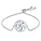 Bracelet Original 925 Silver Lucky Symbol Zircon Bracelet Luxury Jewelry For Woman Romantic Valentine's Day Jewelry Gifts