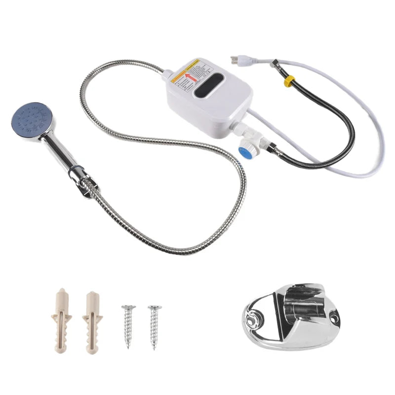 Electric Thankless Instant Hot Water Heater 3 Seconds Instant Heating 3500W Bathroom Faucet Tap Heating US Plug 110V