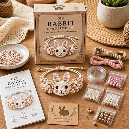 DIY Beaded Bracelet Making Kit,All in 1 Jewelry Making Set Beginner-Friendly Beaded Animal Making Kits,(Non Finished Products)