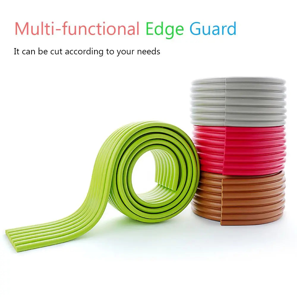 Kids Collision Cushion Foam Bumper Free Tape 2m Baby Safety Desk Edge Guard Strip Table Corner Protector