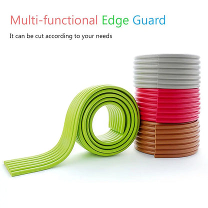 Kids Collision Cushion Foam Bumper Free Tape 2m Baby Safety Desk Edge Guard Strip Table Corner Protector