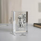 Personalized Custom Pet Memorial Crystal Block,Photo Collage,2D Laser Etched,Pet Loss Gift,Non-Fading Engraving,Tabletop Display