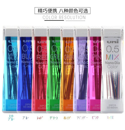 Uni Colorful Pencil Leads Refill 0.5mm HB Nano Dia 202NDC for Mechanical Pencil Japan