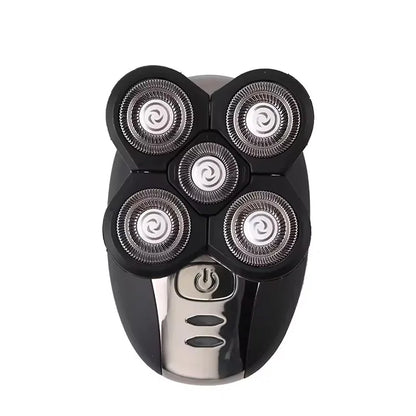 2025New Model Waterproof Rotary Razor Beard Clipper Hair Trimmer Face 5 Headed Electric Shaver Razor Rechargeable Male