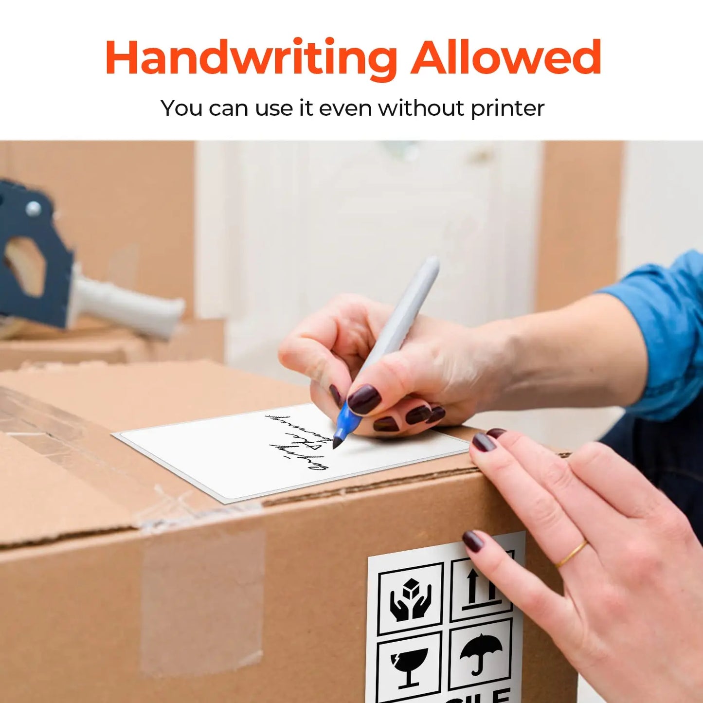 4x6inch Thermal Printer Papers White Labels Sticker 100x150mm For Shipping Labels DHL UPS Express LOGO Barcode For P50/D100/D200
