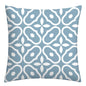 Lake blue white geometric linen pillowcase sofa cushion cover home decoration can be customized for you 40x40 45x45 50x50 60x60