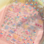 Bohemian Pattern Colorful Love Heart Moon Pearl Crystal Rhinestone 5D Nail Art Sticker Self Adhesive Decoration Manicure Decal