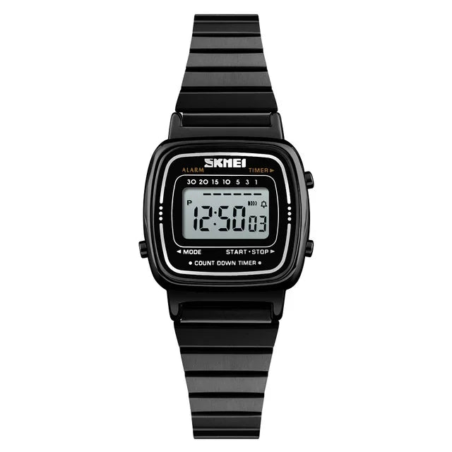 SKMEI 1901 Luxury Women Watches Small Dial Digital Chrono Calendar Watch Waterproof Ladies Wristwatch Clock Montre femme 1620
