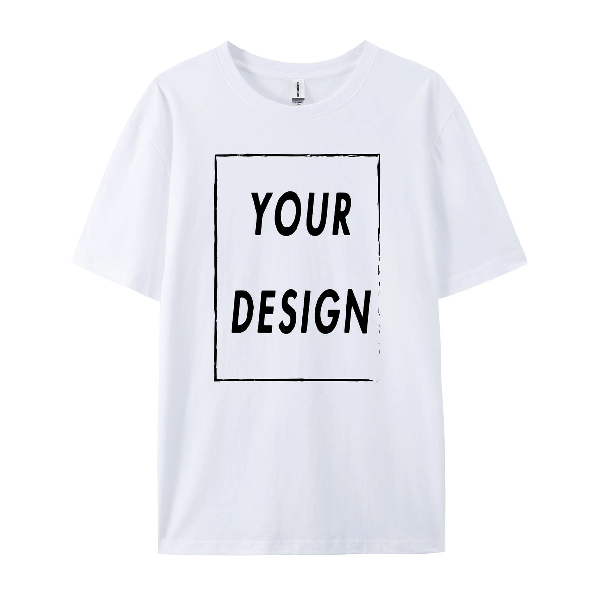 180g Custom Women Men Customised Printed 100% Cotton Short Sleeve Your Logo Photo Brand Text Tee Personalize Graphic Clothing