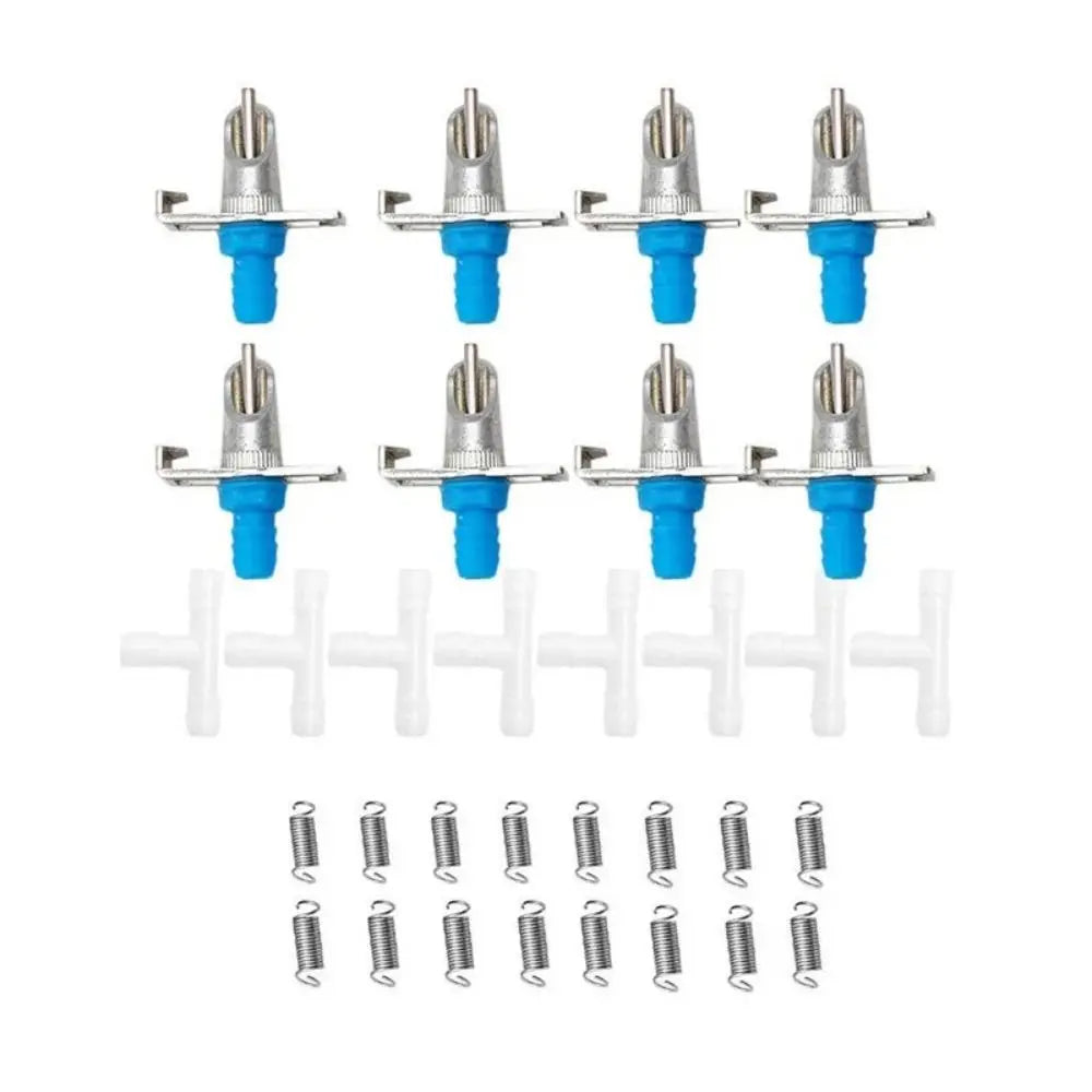 Metal&plastic Rabbit Water Drinker Nipple With Spring Automatic Water Feeder Double Hanging Type Rodents Waterer