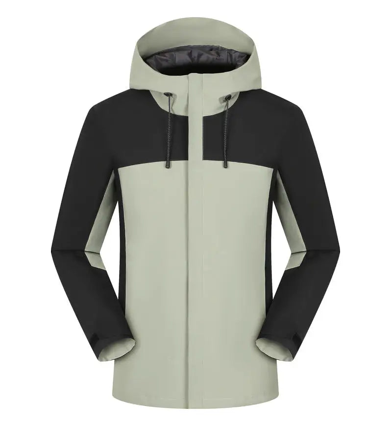 Winter Casual Windproof Hooded Down Jacket Custom Printed Embroidery Company Logo High Quality Men's Hiking Outdoor Jacket 4xl