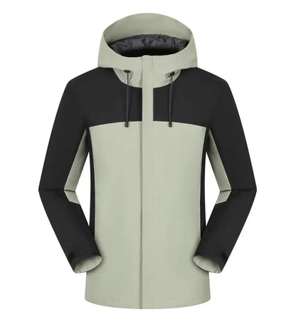 Winter Casual Windproof Hooded Down Jacket Custom Printed Embroidery Company Logo High Quality Men's Hiking Outdoor Jacket 4xl