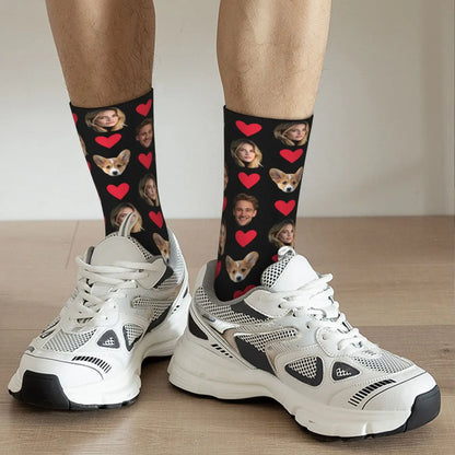 Customized socks for men and women Face-themed funny expression socks Personalized photo-customized socks Birthday gifts