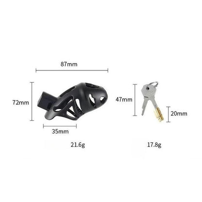New Sissy Simulation Vagina Chastity Cock Cage Sex Toy with 4 Size Cock Ring Bdsm Penis Urethral Lock Adult Toy for Men