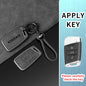 Leather Car Key Case Cover Shell Holder for Skoda Kodiaq Remote Control Key Cover Metal Housing Keyless Protector Accessories