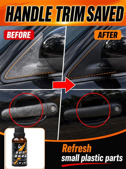 Hydrophobic Plastic Restorer Kit – Repels Water & Restores Gloss on Car Trim, Long-Lasting Coating for Exterior Detailing