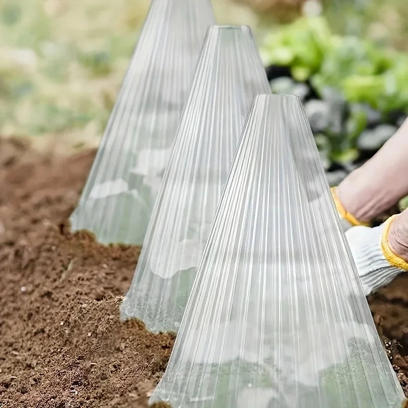 20PCS Large Reusable Plant Covers - Protect Plants From Birds, Frost, Snails, Etc., Transparent, Durable Garden Supplies