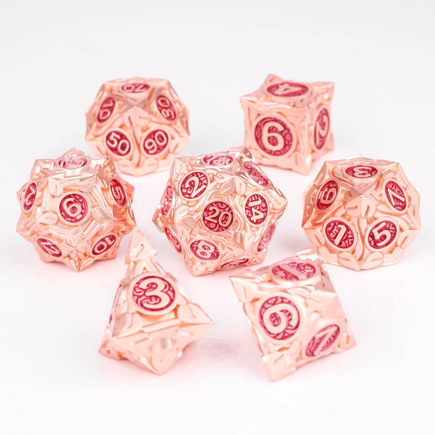 7pcs DND Metal Dice Set MTR Polyhedral Dice for Dungeons And Dragons Role Playing Games D&D Dice Set Dnd Gifts