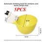 1/5PCS Automatic Poultry Waterer 10L Bucket with Drinking Cups, Chicken Duck Goose Pigeon Water Bowl Feeder Farm Coop Supplies