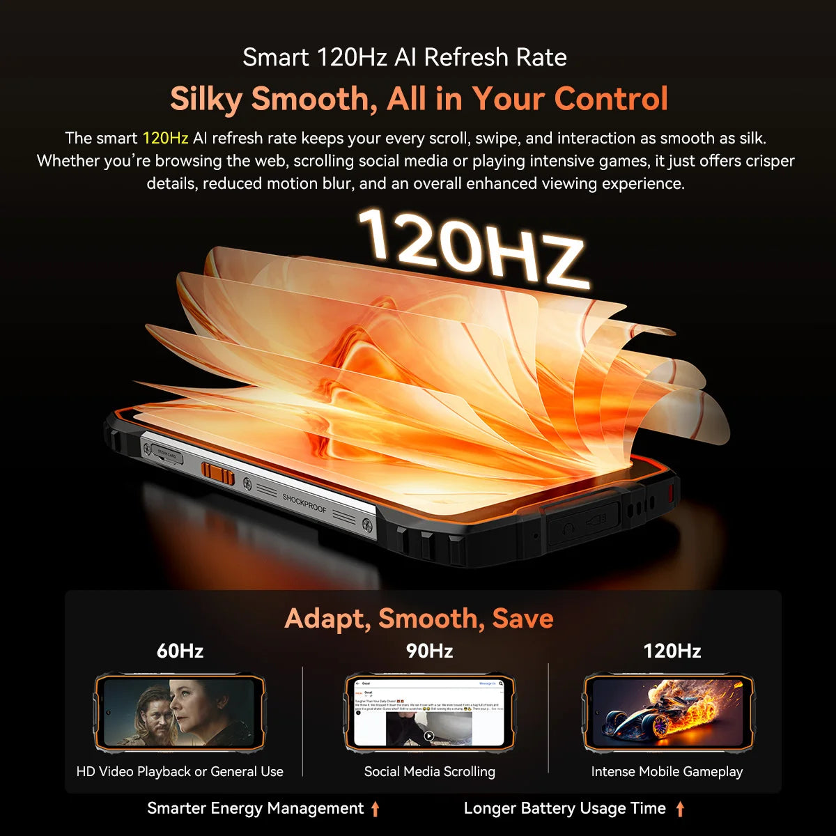 Blackview OSCAL PILOT 3 5G Mobile Phones AI Rugged Smartphone MTK 6300, 6.78' 2.4K Display 120Hz, 12GB 256GB, 7500mAh Phones