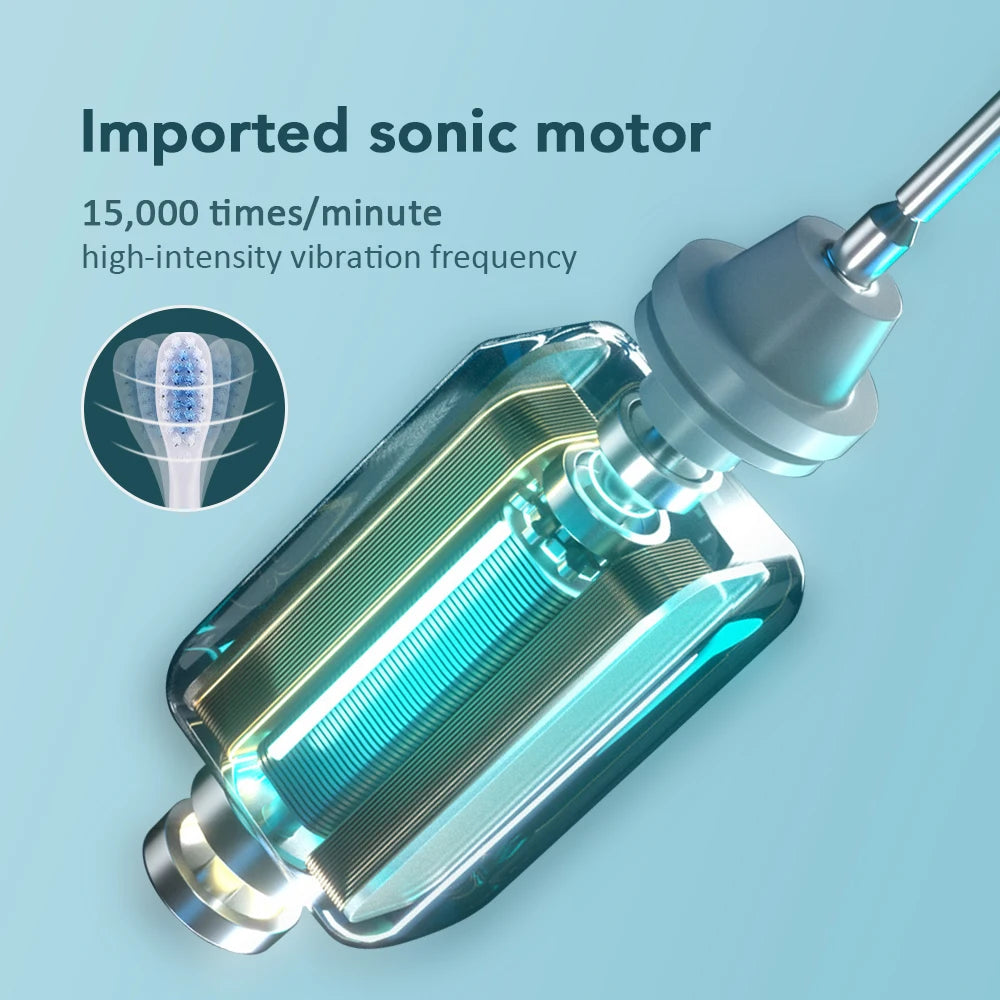 Electric Toothbrush For Teeth Brushes 6 Modes Dental Tooth Whitening Cleaner IP67 Waterproof Type-C Rechargeable Oral Care