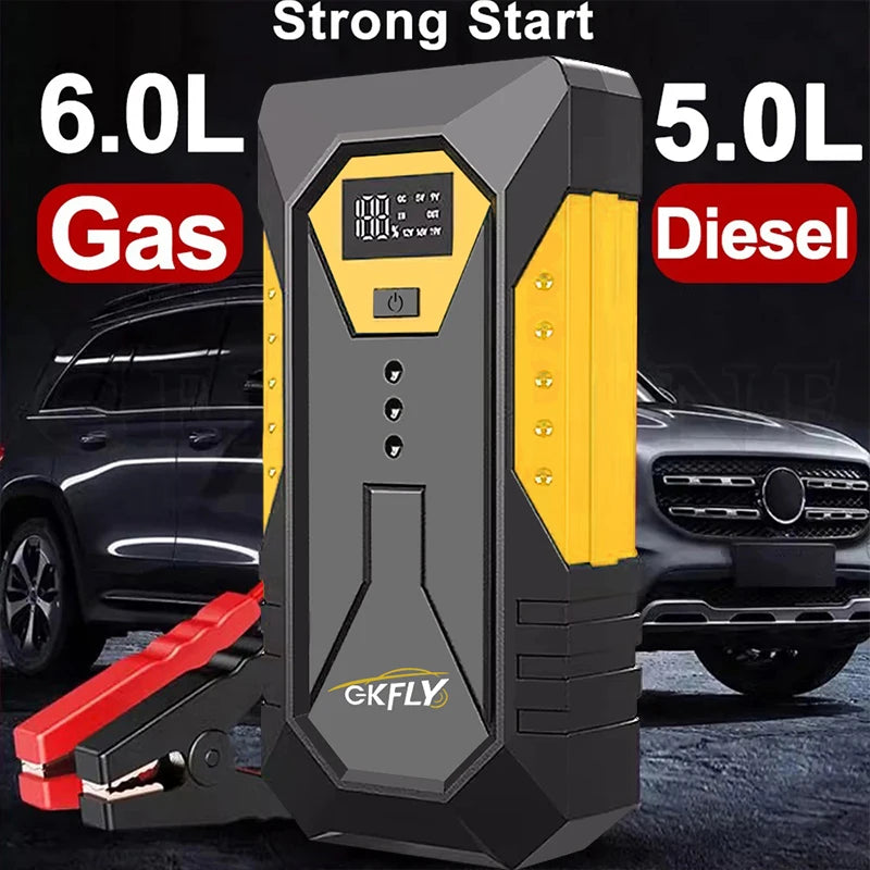 GKFLY 2000A/3000A/4000A Car Jump Starter Power Bank Petrol Diesel Car Battery Charger Starting For Auto Battery Booster
