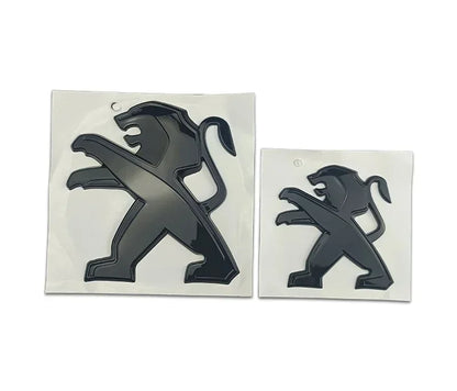 ABS Car Front Rear Logo Emblem Stickers for Peugeot 2008 3008 2021 2022 2023 Auto Grille Trunk Badge Cover Exterior Decoration