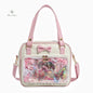 Y2K Cute Bow Ita Bag Girl Transparent Messenger Bag Women Fashion Shoulder Crossbody Bag Ladys DIY Badge Tote Bag Lolita Handbag