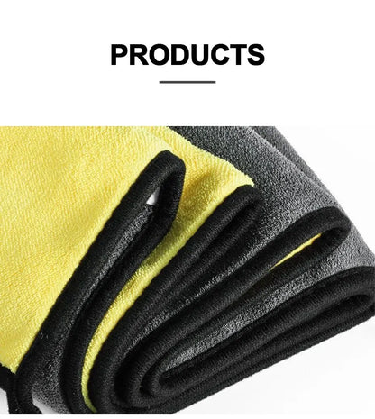 SEAMETAL Large Size Microfiber Towels Car Washing Towel 160x60cm Car Whole Body Cleaning Dry/Wet Dual Use Super Absorbent Rags