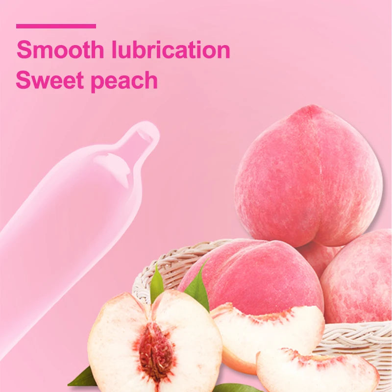 10pcs Fruit Flavor Condoms Sex Toy For Men Strawberry Blueberry Taste Penis Sleeves Ultra Thin Condom Adult reusable Sex Product