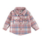 Kid Baby Boy Girl Cotton Plaid Shirt Jacket Infant Toddler Coat Winter Spring Autumn Warm Thick Outwear Baby Clothes