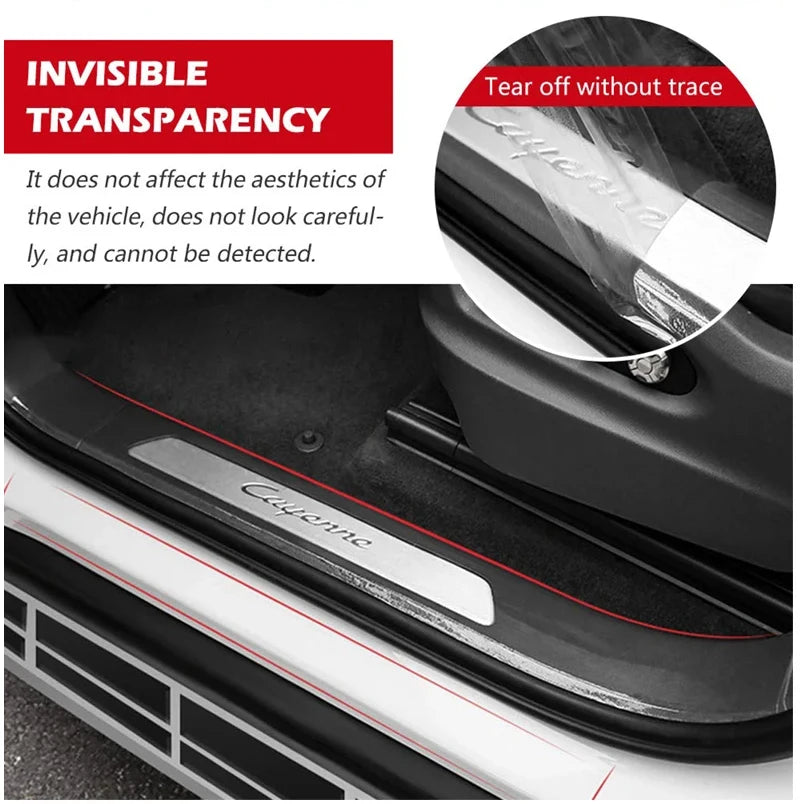 Transparent Car Door Protector Stickers Anti Scratch Nano Tape Auto  Trunk Sill Scuff Protector Film Door Edge Protective