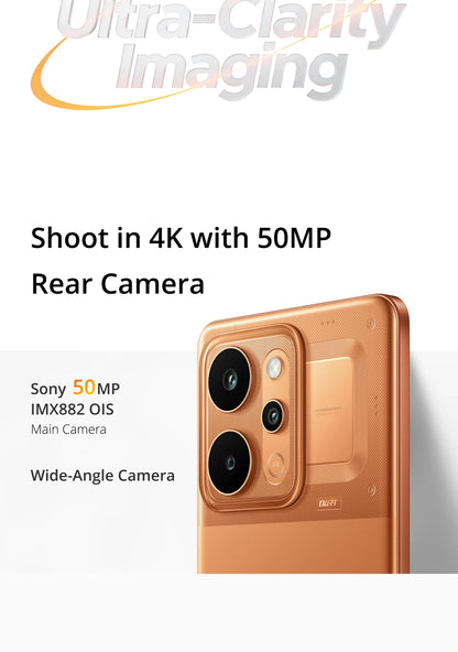 realme P4 Power 5G Smartphone 10001mAh Battery 80W Ultra Fast Charge MediaTek Dimensity 7400 Ultra 5G 6.8'' 144Hz Screen NFC 2026 Nest Mobile Phone Big Battery