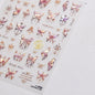 Shiny Jelly Butterfly Charming Golden Gradient Bowknot 5D Self Adhesive Nail Art Sticker Flower Petal Rhinestone Manicure Decals