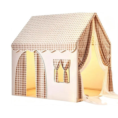 Large Castle Play Tent Foldable Play House Portable Small Playhouse Ideal Home Game Tent for Playroom Backyard Fun Activities