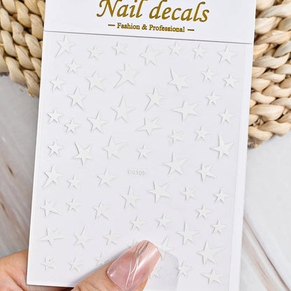 3D Metal Silver Flame Nails Stickers Gold Bronzing Stripe Lines Sliders Design Manicure French Nail Art Decoration Decal #Y2K