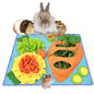 Small Pet Snuffle Mat, Rabbit Foraging Mat, Hamster Scent TrainingBlanket, Slow Feeder for Dogs &Rabbits
