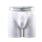 Men's Extra Long Sports Underwear Boxer Running Anti-Wear Legs Large Size Ice Silk Loose 100kg Fat Guy Four Corners