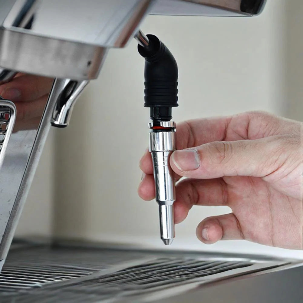 Milk Frother Foam Inner Tube Rust-Proof Silicone Coffee Steam Nozzle Stainless Steel Coffee Machine Nozzle for Delonghi Dedica