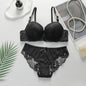 2-piece Sexy Multi-color Lingerie Set For Women's Gathering Push Up Underwear For Women's Flower Underwear Set A2155