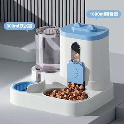 New Automatic 2 in 1  Feeder and Water Dispenser Pet Bowl  Food Bowl Feeding Watering Pet