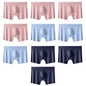 10 Pcs/Lot Men's Summer Ice Silk Boxers Briefs Seamless Underwear Lingerie Underpants Shorts Ultra-thin Breathable Sexy Panties