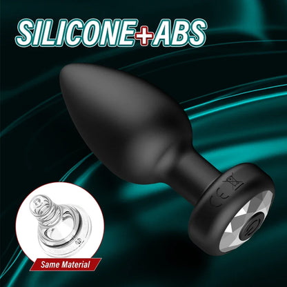 Anal Plug Vibrator for Men Women Butt Plug Men Prostate Massager Female Buttplug Remote Control Adult Sex Toys for Women Men Gay