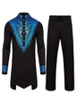 Muslim Robe Pattern Printing Black White Yellow Navy Blue Long-Sleeved Trousers The Traditional Dress of Arab Men 3D