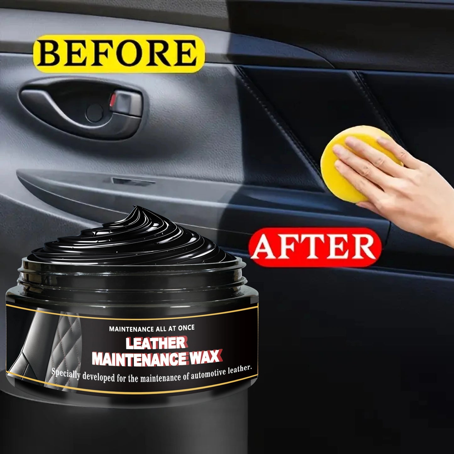 Black Interior Plastic Restoration Cream, Car Dashboard Wax Repair, Anti-Aging Whitening Agent, Tire Shine Paste, Leather Sofa S