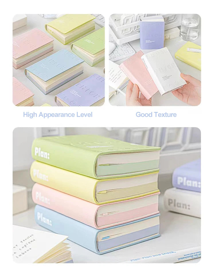 Notebook Color Brick Notebook High Appearance Thickened Portable Handbook Student Specific Mini Pocket Small Notebook Blank Note