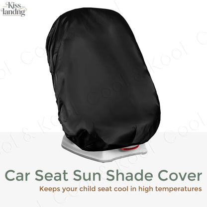 Universal Baby Car Seat Sun Shade, Blocks UV Rays & Reduces Heat for Cooler Rides