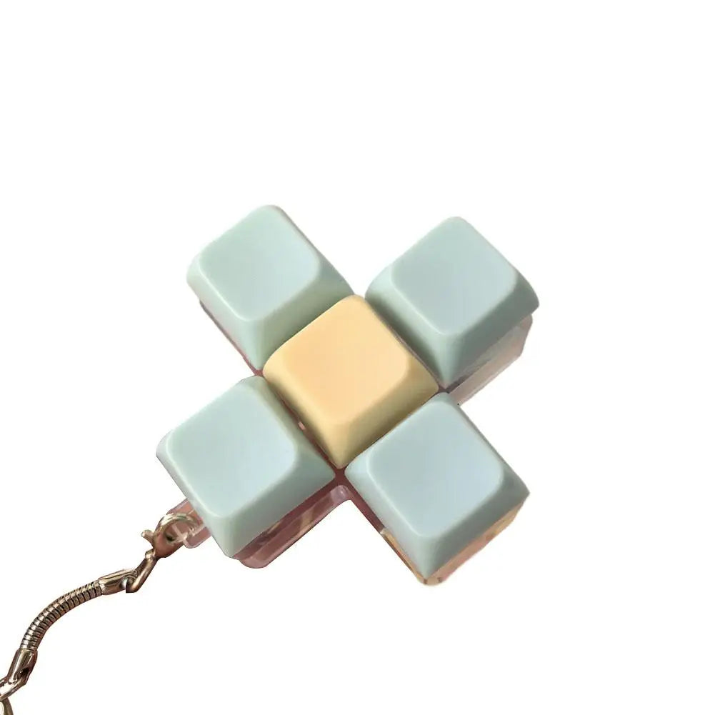 Fidget Decompression 1/4/5/9 Keyboard Key Toy Anti Stress Finger Keyboard Games For Adults Antistress Toys Boys Girls Keychain