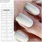 Gradient Auroras Semi Cured Gel Nail Strips Sparkly Shinning DIY Gel Polish Stickers for Nails Works with UV/LED Nail Lamps
