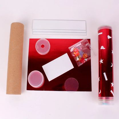 DIY Rotating Kaleidoscope Kits Scientific Experiment Teaching Tools Hands-Eyes Cooperation Educational Toys For Children Gifts.